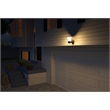 eLEDing Outdoor Aluminum Wall Light with Crystal Diamond Design in Black