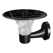 eLEDing Outdoor Aluminum Wall Light with Crystal Diamond Design in Black