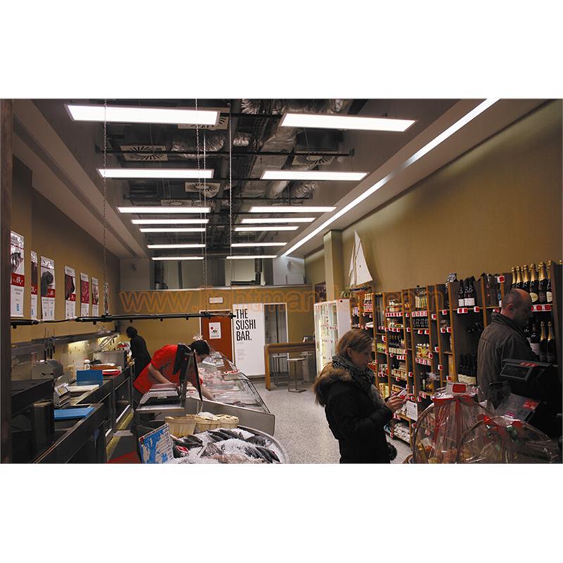 eSenLite 1ft.x4ft. 4200LM LED Commercial Flat Panel Ceiling Light - White (2pcs)