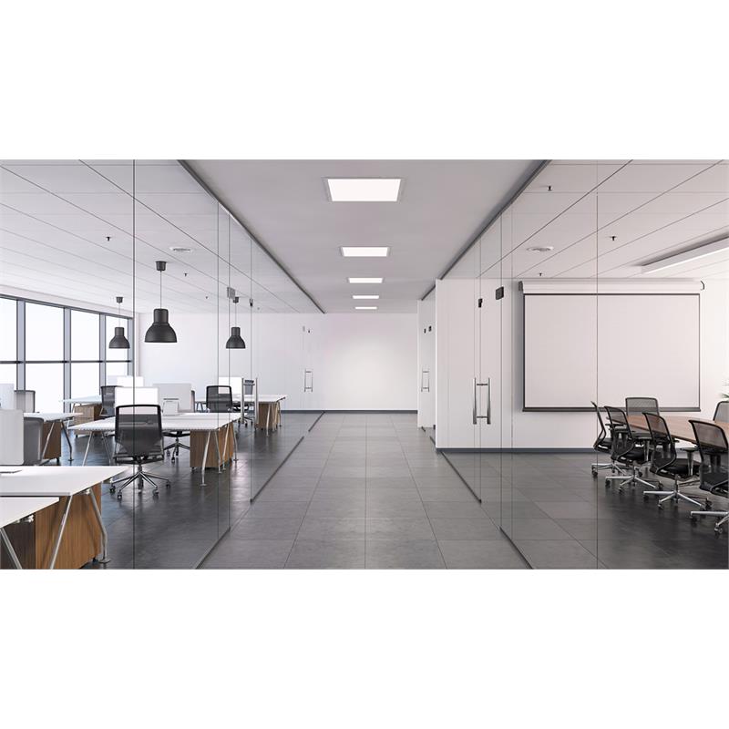 eSenLite 2ft.x2ft. 4200LM LED Commercial Flat Panel Ceiling Light - White (2pcs)