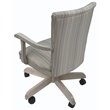 Swivel Wood Dining Caster Chair 400 on Wheels in Natural Fun