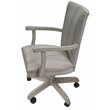 Swivel Wood Dining Caster Chair 400 on Wheels in Natural Fun