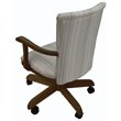 Swivel Wood Dining Caster Chair 400 on Wheels in Natural Fun - Walnut