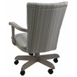 Swivel Wood Dining Caster Chair 400 on Wheels in Natural Fun