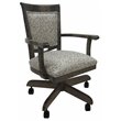 Swivel Wood Dining Caster Chair 400 in Spring Mix Gray