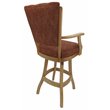 Classic Swivel Wood Bar Stool 30