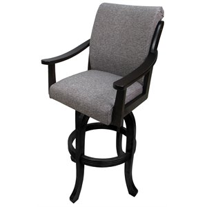 Tobias Designs Casa Melina 26&quot Swivel Wood Counter Stool in Mojave Gray