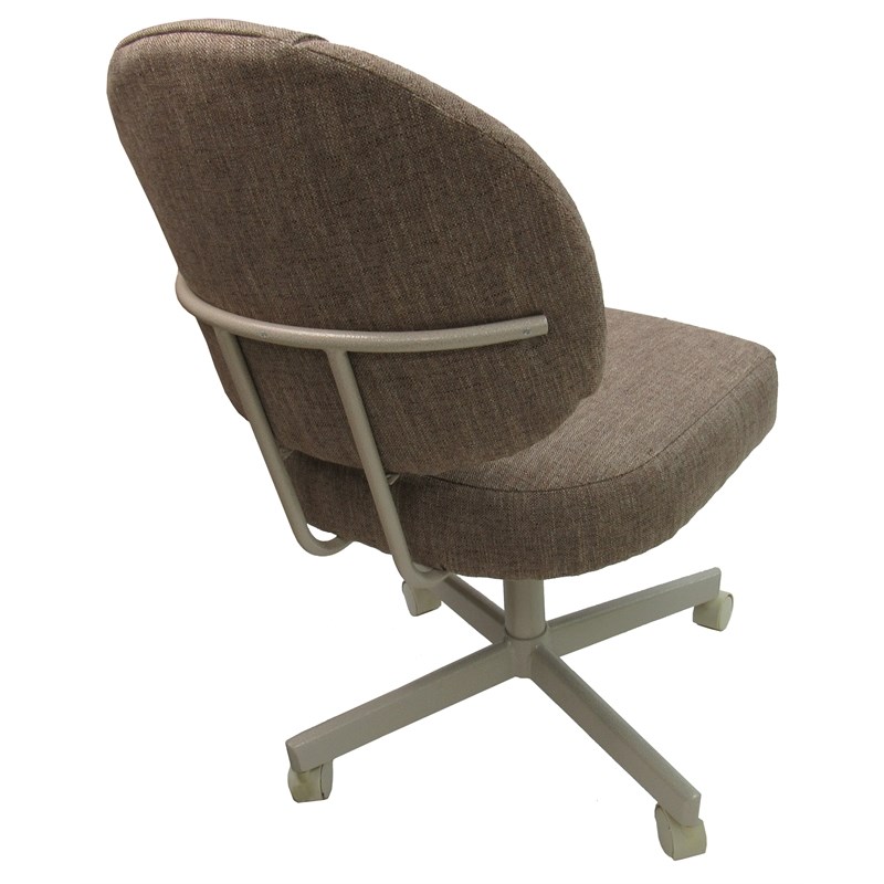 M-75 Swivel Dining Chair on Wheels - Basin Beige on Beige