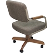 Swivel Tilt Kitchen Caster Chair with Wheels M-115 - Checkered Brown - Beige