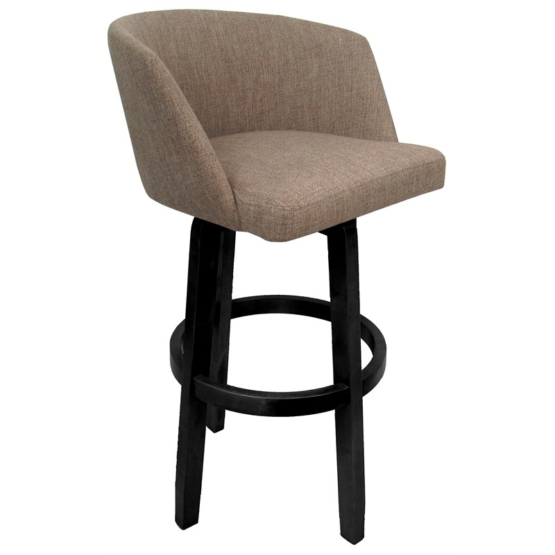 Extra Tall Swivel Wood Bar Stool 34