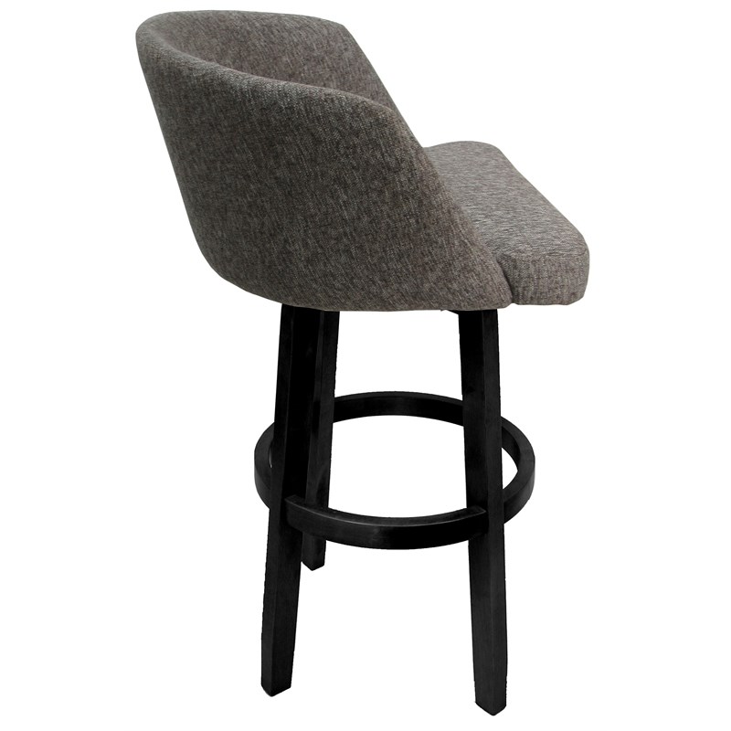 Extra Tall Swivel Wood Bar Stool 34