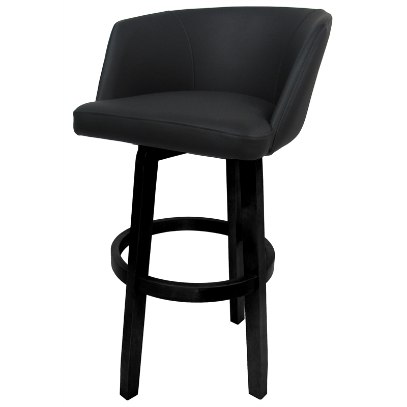 Extra Tall Swivel Wood Bar Stool 34