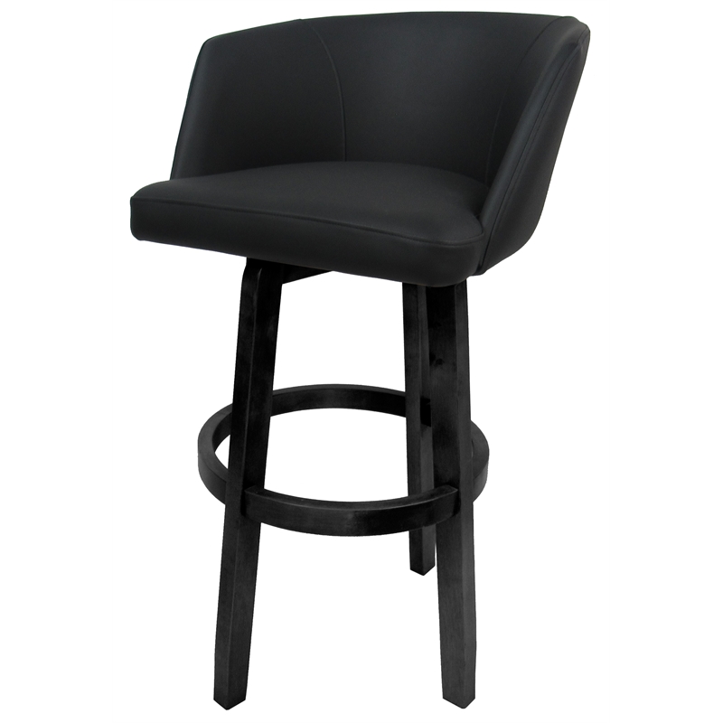 Swivel Wood Bar Stool 30