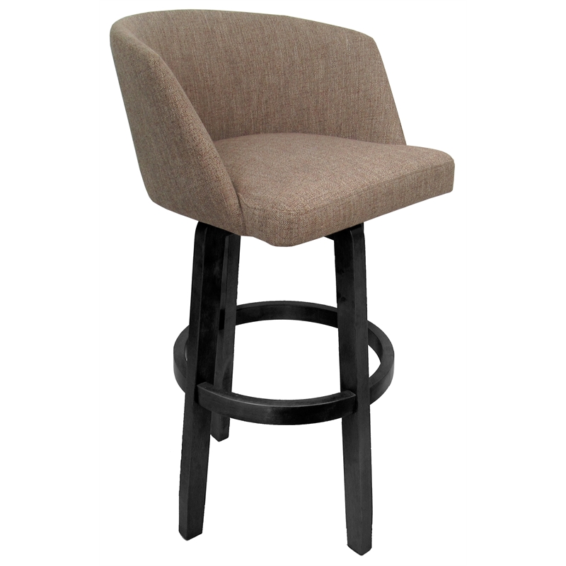 Extra Tall Swivel Wood Bar Stool 34