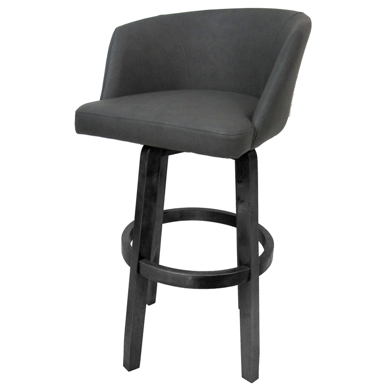 Extra Tall Swivel Wood Bar Stool 34