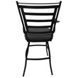Outdoor X-Tall Spectator Swivel Barstool 35