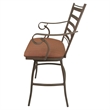 Outdoor Patio Extra Tall Spectator Swivel Bar Stool 35