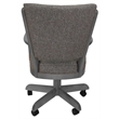 Classic Caster Solid Wood Dining Chair - Mojave Gray Fabric - Light Gray Frame