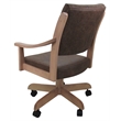 Casa Caster Solid Wood Dining Chair - NW Whiskey Brown Fabric - Light Maple