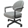 4 - Swivel Metal Dining Caster Chair M-70 - Hemsath Slate - Grey