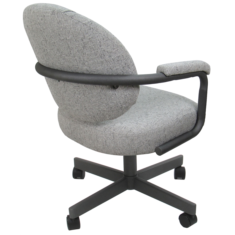 4 - Swivel Metal Dining Caster Chair M-70 - Hemsath Slate - Grey