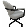 Swivel Metal Caster Dining Chair M-70 - Hemsath Slate on Black