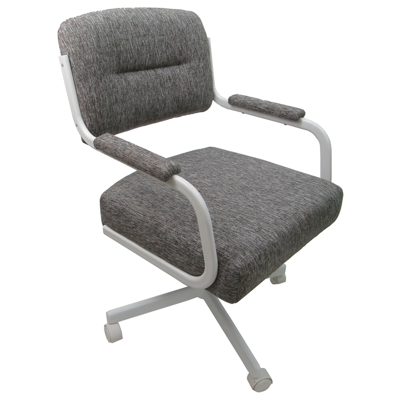4 - Swivel Metal Caster Dining Chairs - M-110 Style