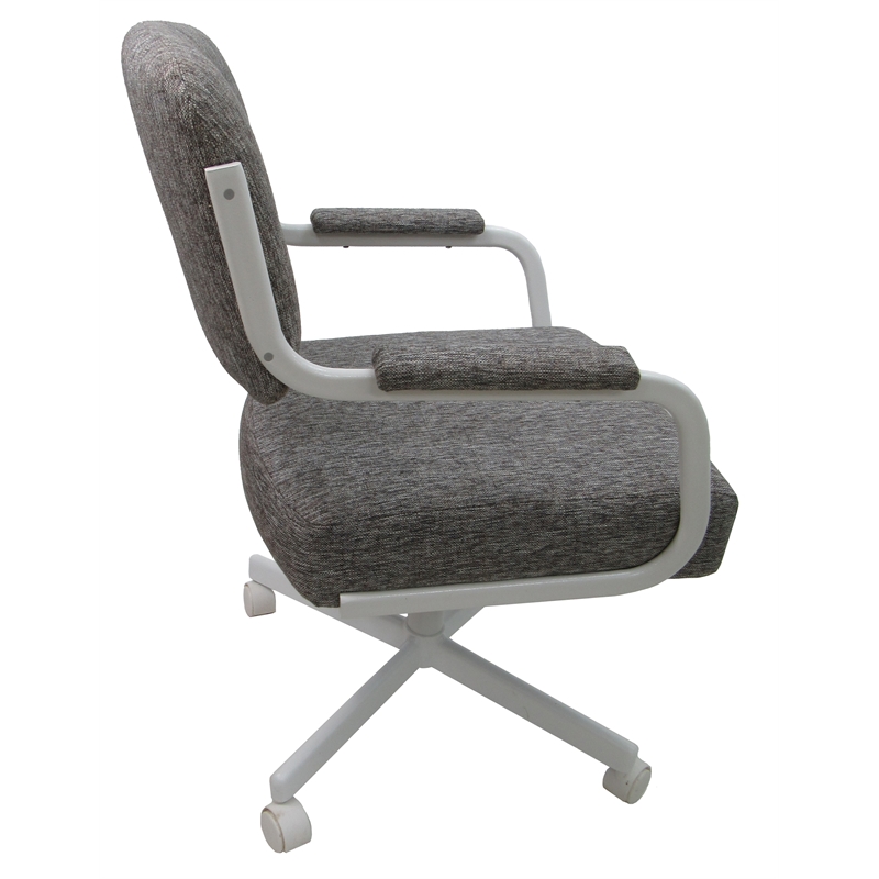 4 - Swivel Metal Caster Dining Chairs - M-110 Style