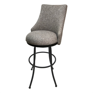 Melisima Extra Tall 34&quot Metal Bar Stool - Majave Grey - Grey