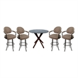 Crackle Glass Metal Pub Set 26