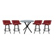 Crackle Glass Metal Pub Set 26