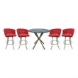 Crackle Glass Metal Pub Set 30