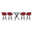 Crackle Glass Metal Pub Set 30