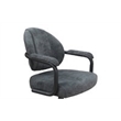 M-70 Swivel Metal Dining Caster Chair - Outlier Charcoal Gray - Gray Frame