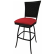 Tobias Designs Erin 5-Piece Outdoor/Indoor Fabric Pub Set in Red and Black