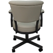 Miami Swivel Tilt Metal Caster Chair - Beige Vinyl - Gray Frame