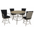 Outdoor/Indoor Patio Dining Set - Ofir - Black - Beige