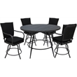 Outdoor/Indoor Patio Dining Set - Ofir - Black - Gray