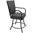 Outdoor/Indoor Patio Dining Set - Ofir - Dark Gray Linen - Gray