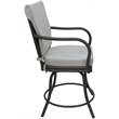 Outdoor/Indoor Patio Dining Set - Ofir - White Linen - Gray