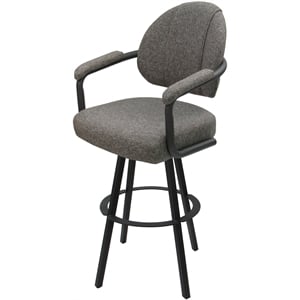 Swivel Counter Metal Bar Stool 26&quot - M-70 WB - Mojave Gray - Gray