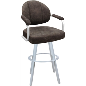 Swivel Extra Tall Metal 34&quot Stool - M-70 WB - Outlier Ash - White