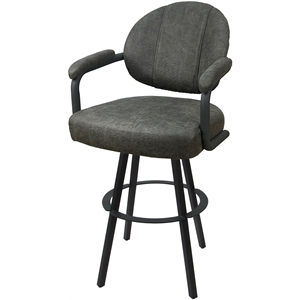 Swivel Extra Tall Metal 34&quot Stool - M-70 WB - Northwest Elk Dark Gray - Gray