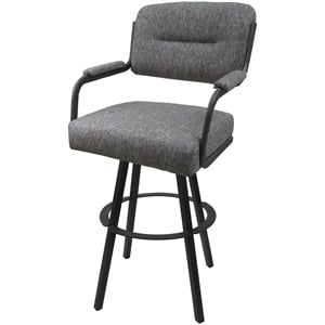 Swivel Extra Tall 34&quot Metal Bar Stool - M-110 WB - Mojave Gray - Gray