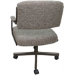 Swivel Metal Dining Caster Chair- M-110 - Jetty June Tan - Brown
