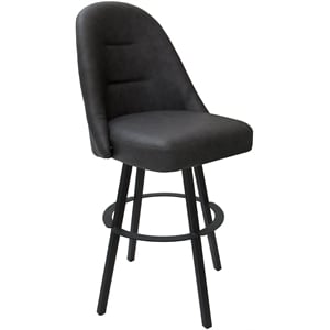 Swivel Metal Extra Tall Bar Stool 34&quot Seat - M-235 WB - Gray Vinyl - Gray