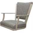 Montana Swivel Metal Dining Caster Chair - Jetty June Tan Fabric - Beige