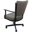 Montana Swivel Metal Dining Caster Chair - Jetty June Tan Fabric - Gray