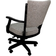 Classic Caster Solid Wood Dining Chair - Jetty June Tan Fabric - Black