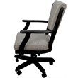 Classic Caster Solid Wood Dining Chair - Jetty June Tan Fabric - Black
